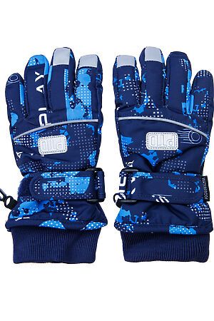 Перчатки  PLAYTODAY (Тёмно-синий,голубой) 32311123 #925533