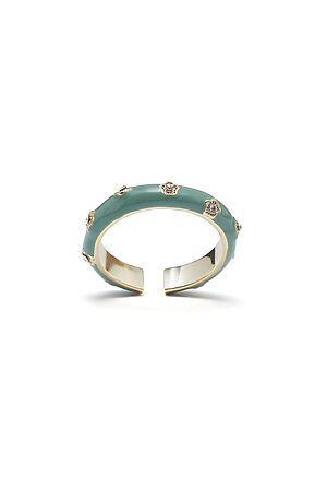 Кольцо женское разомкнутое с эмалью регулируемое кольцо со сверкающими... MERSADA 311064 #925623