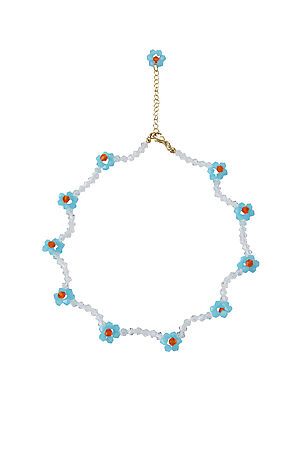 Колье из бисера летнее украшение на шею бусы ожерелье "Гаванская сюита" MERSADA 311035 #925959