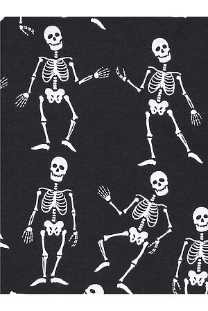 Пижама АПРЕЛЬ (Скелеты на черном+черный) #925989