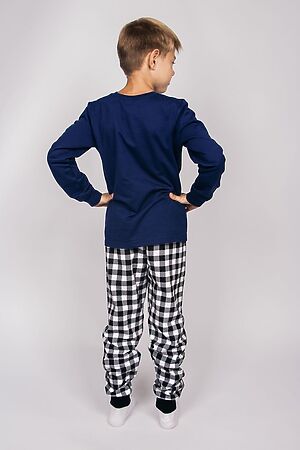 Пижама с брюками 92208 НАТАЛИ (Темно-синий/черная клетка) 42630 #926429