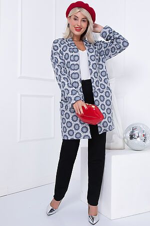 Кардиган BELLOVERA (Серый, синий) 31К5562 #927349