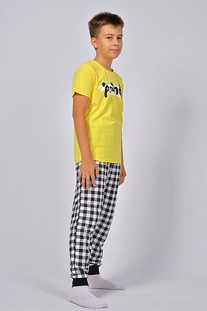 Пижама с брюками 92212 НАТАЛИ (Желтый/черная клетка) 43031 #928465
