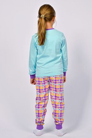 Пижама с брюками 91221 НАТАЛИ (Мятный/розовая клетка) 43024 #928482