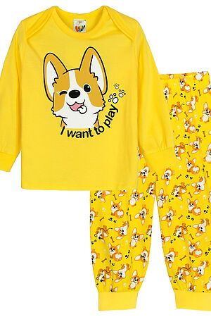 Пижама с брюками 91216 НАТАЛИ (Желтый корги) 43019 #928490
