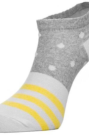 Носки CHOBOT (Серый-белый-жёлтый) #930729