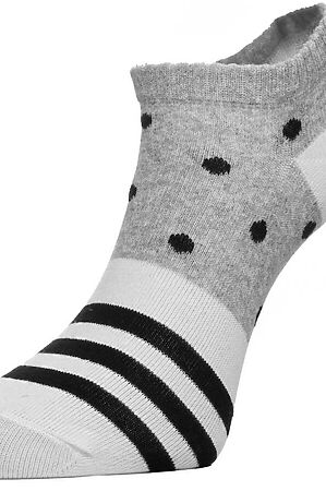 Носки CHOBOT (Серый-белый-чёрный) #930730