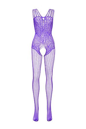 Эротический комбинезон с вырезом в зоне бикини "Удовольствие" LE CABARET (Фиолетовый,) 297485 #934720