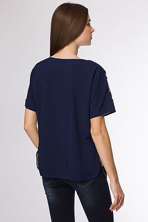 Блузка FIFTYPATES (Синий/Цветы) 4-127-1 #93550