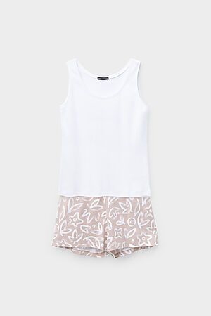 Пижама VERY NEAT (Белый, абстрактные цветы) #940698