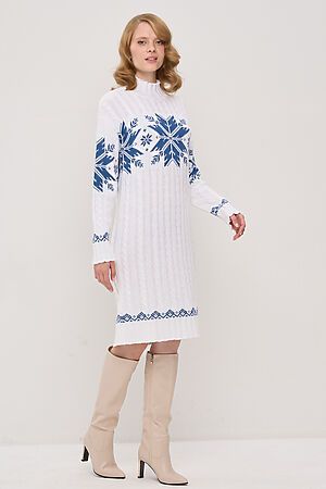 Платье VAY (Белый/деним) #942507