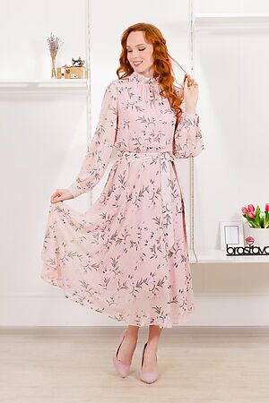 Платье BRASLAVA (Розовый цветы) 4883 #945164