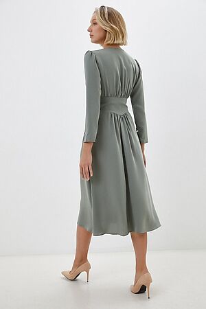 Платье INCITY (Серо-зеленый) #950041