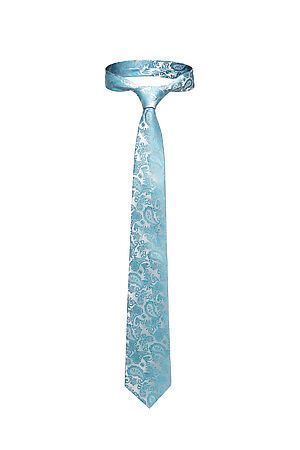 Набор из 2 аксессуаров: галстук платок "Мужские страсти" SIGNATURE (Бирюзовый, светло-серый,) 300072 #950197