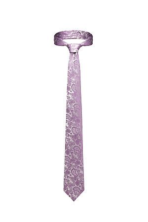 Набор из 2 аксессуаров: галстук платок "Мужские страсти" SIGNATURE (Сиреневый, светло-серый,) 299979 #950199