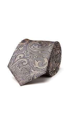 Набор из 2 аксессуаров: галстук платок "Мужские игры" SIGNATURE (Серый, бежевый, черный,) 300080 #950485