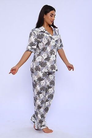 Пижама с брюками 55078 НАТАЛИ (Фиолетово-серый) 44673 #950790
