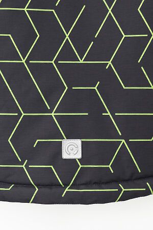 Куртка CROCKID (Графит,зеленая геометрия) #950882