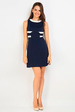 Платье INCITY (Темно-сине-белый) #950884