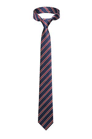 Набор: галстук, платок, запонки, зажим "Большая игра" SIGNATURE (Темно-синий, белый, алый,) 299896 #951141