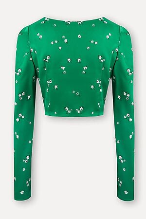 Блузка INCITY (Бело-зеленый) #951570