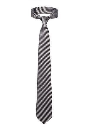Набор: галстук, платок, запонки, зажим "Большая игра" SIGNATURE (Графит, серебристый, белый,) 299886 #951627