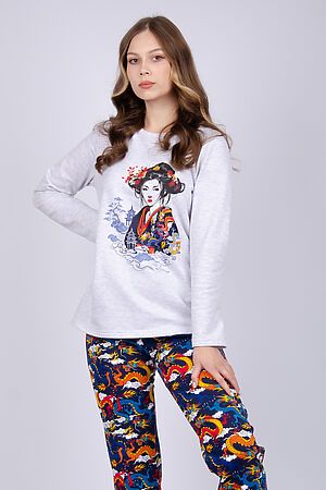 Пижама с брюками Шанхай НАТАЛИ (Синий) 45126 #953377