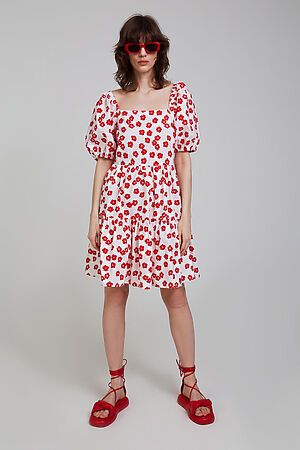 Платье INCITY (Бело-красный) #953701