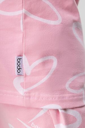 Костюм (Футболка+Шорты) BODO (Розовый (белый)) 11-391U #953967