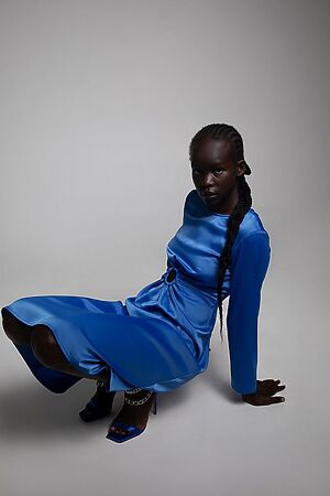 Платье INCITY (Ярко-голубой) #954189