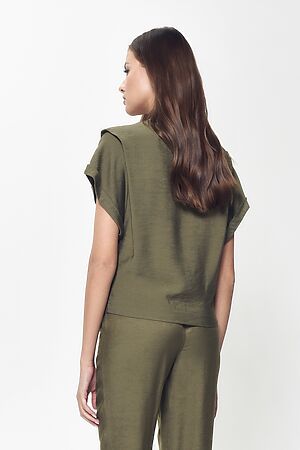 Блуза CONTE ELEGANT, khaki #955067 купить с доставкой в интернет-магазине OptMoyo.ru