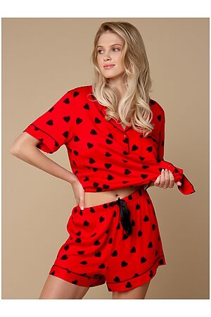 Пижама INDEFINI (Красный) 3293TBD #955401