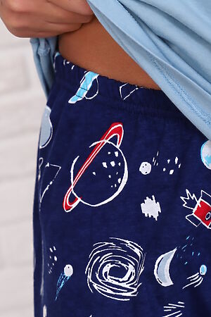 Пижама с брюками Астронавт НАТАЛИ (Голубой) 45160 #956019
