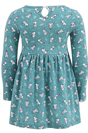 Платье АПРЕЛЬ (Кролики на серо-зеленом) #958008