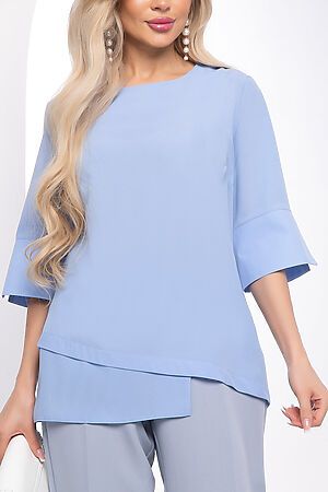 Блуза LADY TAIGA (Голубая) Б8084 #963135