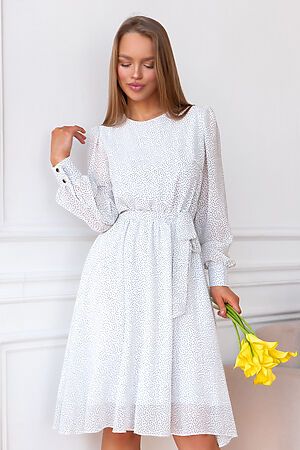 Платье OPEN-STYLE (Белый/черный) 5627 #963752