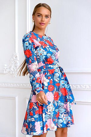 Платье OPEN-STYLE (Синий/красный/розоый/белый) 4956 #963891
