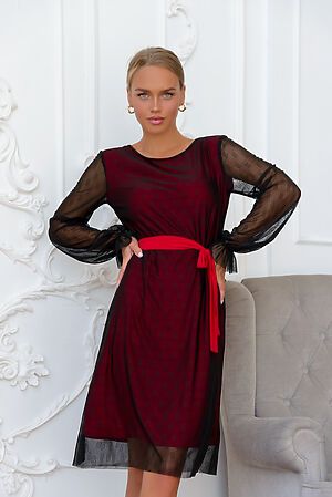 Платье OPEN-STYLE (Красный/черный) 4940 #964021
