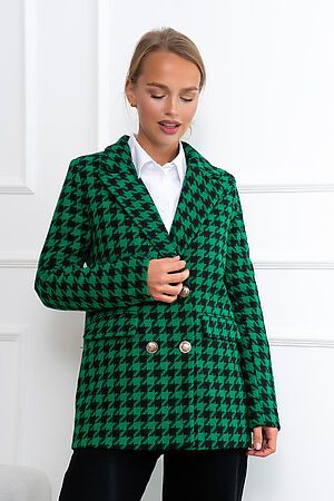 Пиджак OPEN-STYLE (Зеленый/черный) 5943 #964088