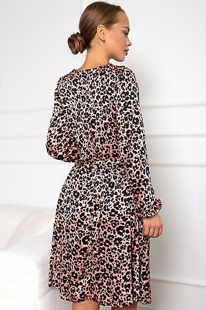 Платье OPEN-STYLE (Розовый/черный) 6055 #964163