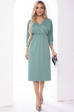 Платье "Нинель" LADY TAIGA (Оливковое) П8324 #964553