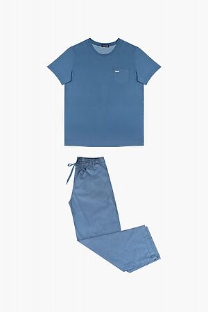 Пижама INDEFINI (Синий) 3047PBC #965049