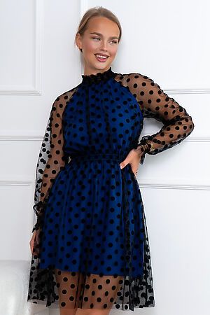 Платье OPEN-STYLE (Синий/черный) 5939 #966134