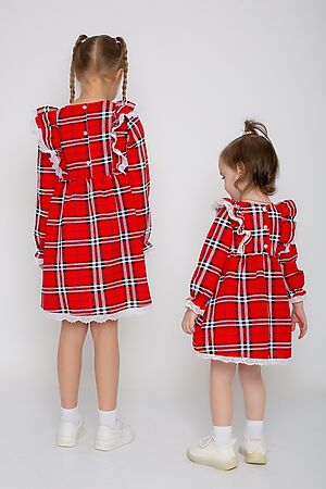 Платье ИВАШКА (Красная клетка) ПЛ-712/3 #966721