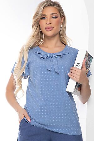 Блуза LADY TAIGA (Голубая) Б8062 #967796