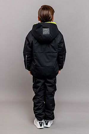 Комплект (Куртка+Полукомбинезон) BATIK (Черный с зеленым) 652-24в-1 #968253