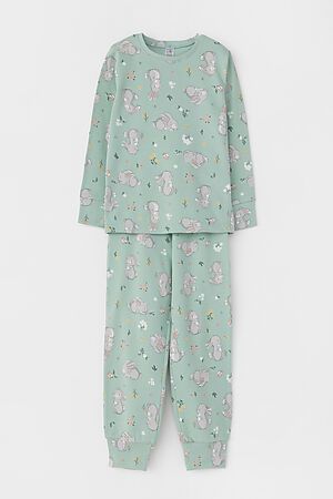 Пижама CROCKID (Листья папоротника,зайки) #968569