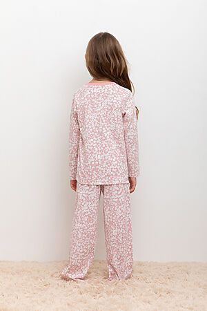 Пижама CROCKID (Бледно-лиловый,цветочки) #968585