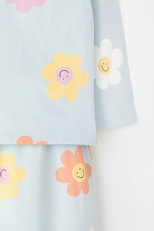 Пижама CROCKID (Голубой опал,цветы) #968586
