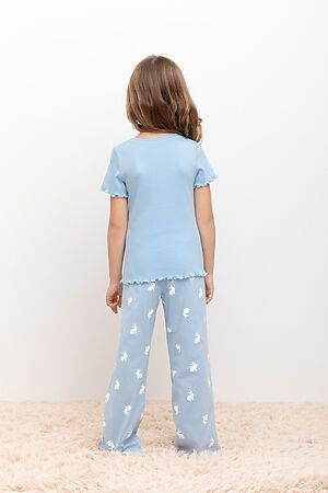 Пижама CROCKID (Небесно-голубой,кролики) #968593